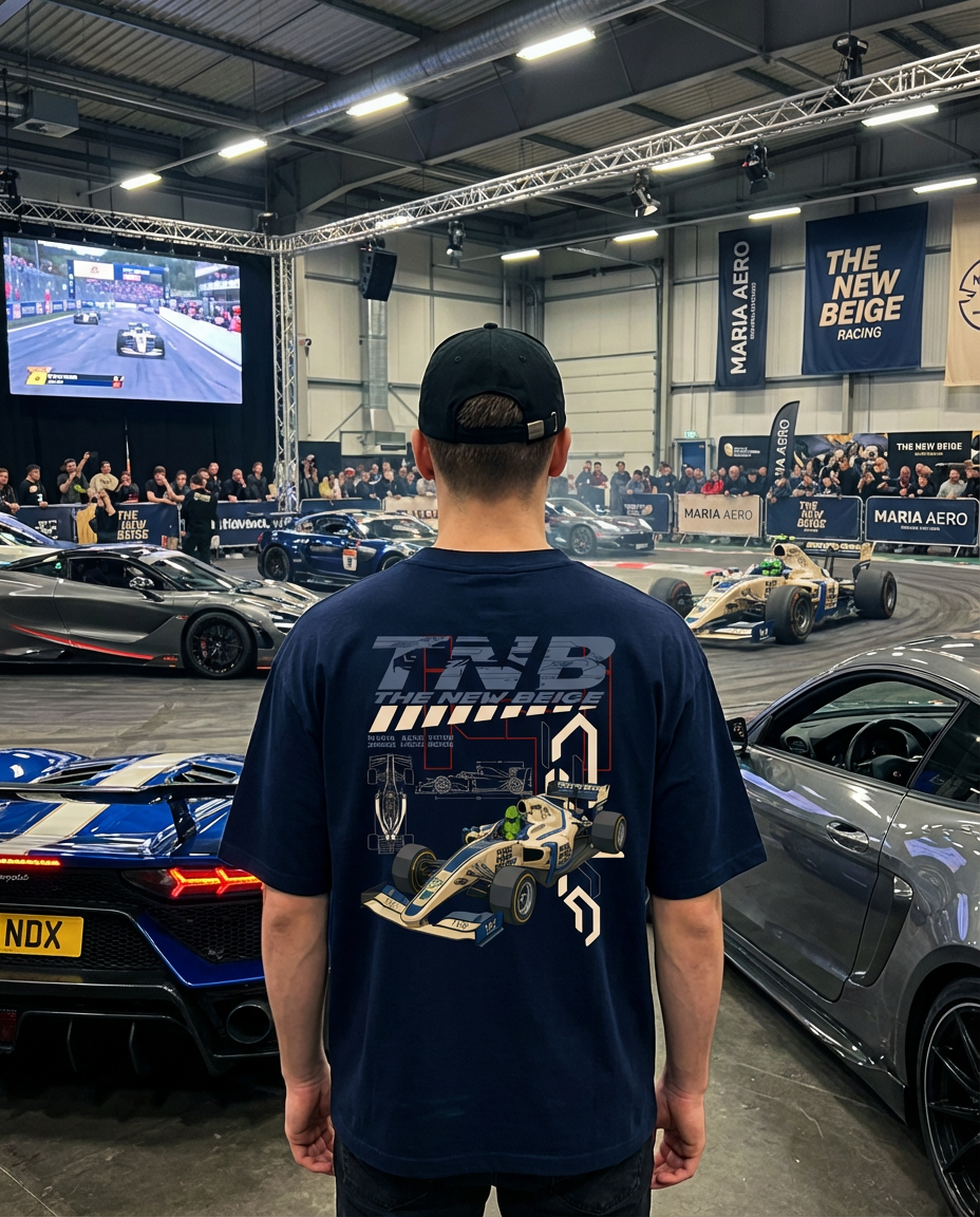 Camiseta Aerozam Racing en evento de motor