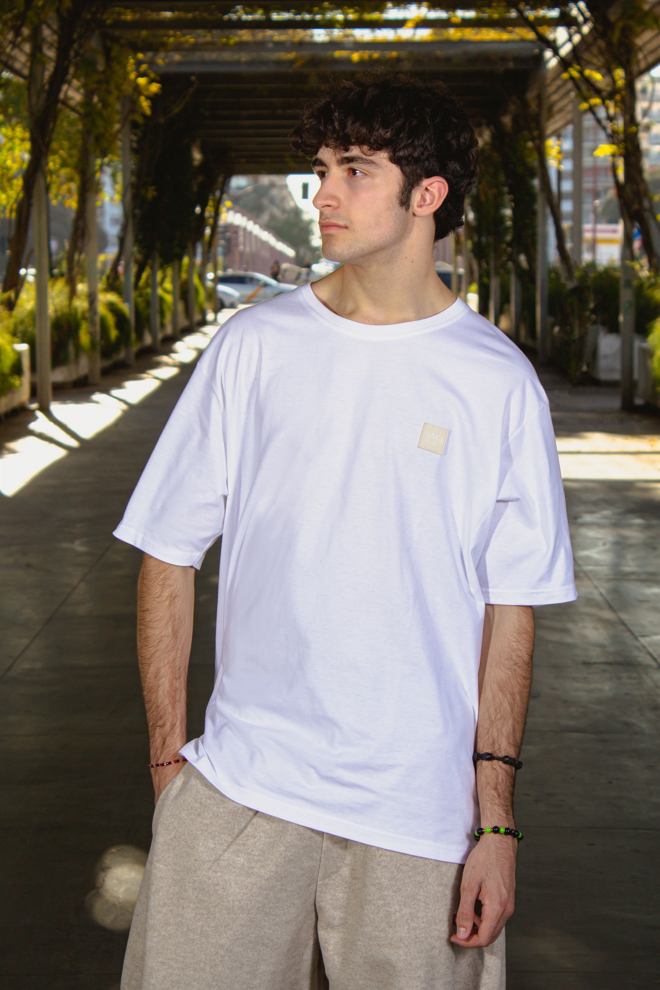 Camiseta Icony Beige