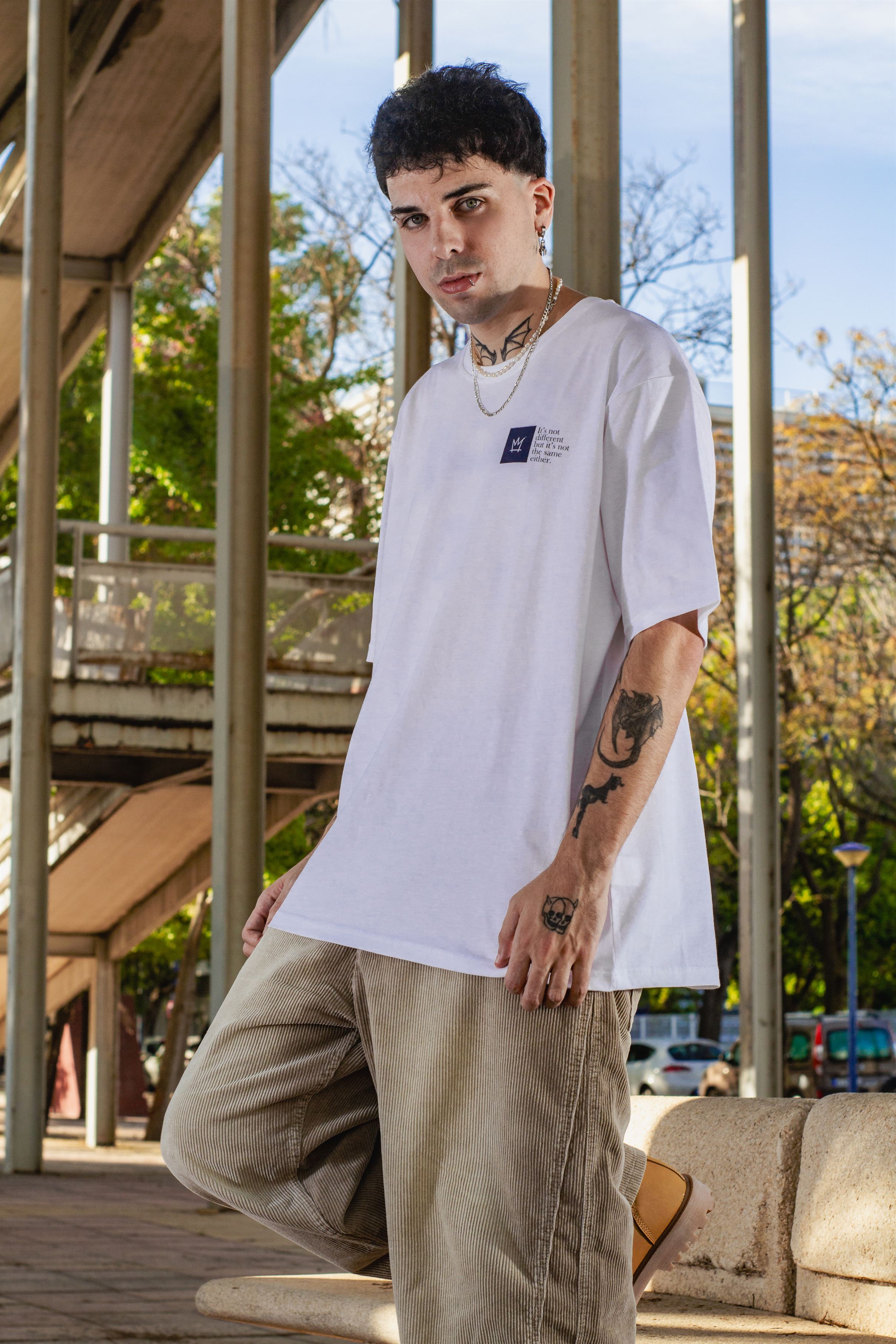 Camiseta Script Blanca