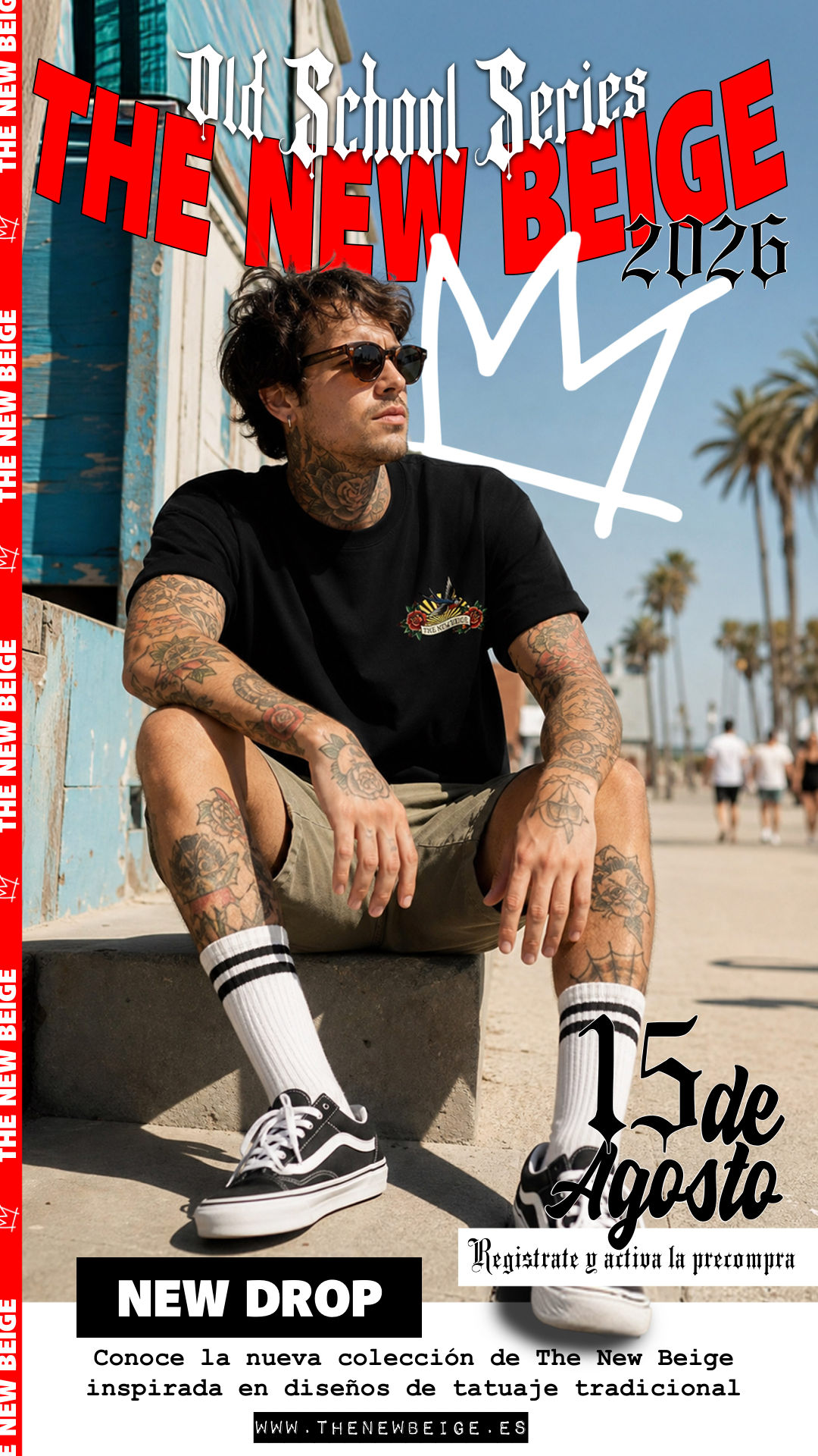 Old School Series — colección de camisetas de The New Beige